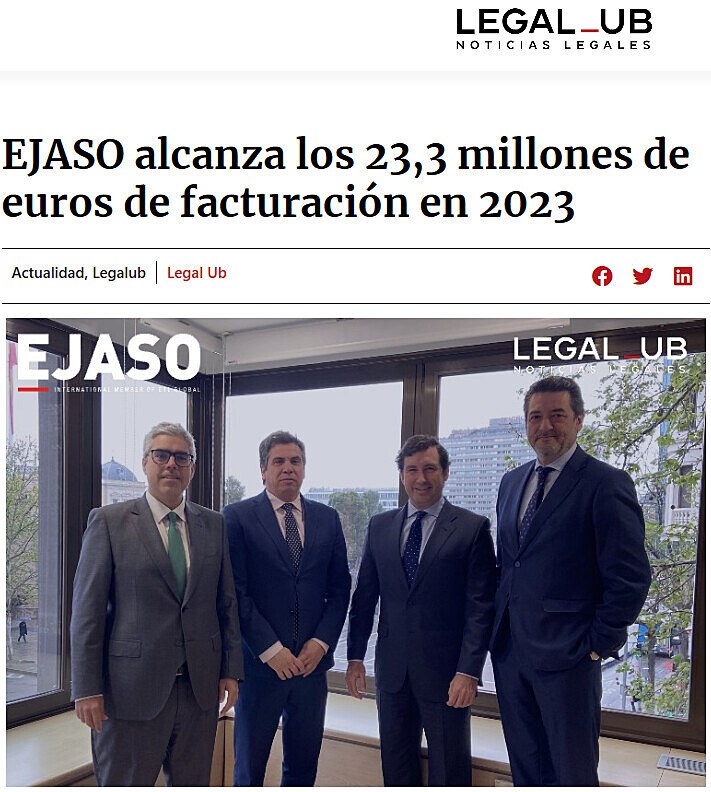 EJASO alcanza los 23,3 millones de euros de facturacin en 2023